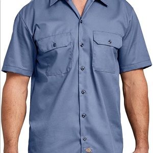 Short Sleeve Work Shirt, Gulf Blue